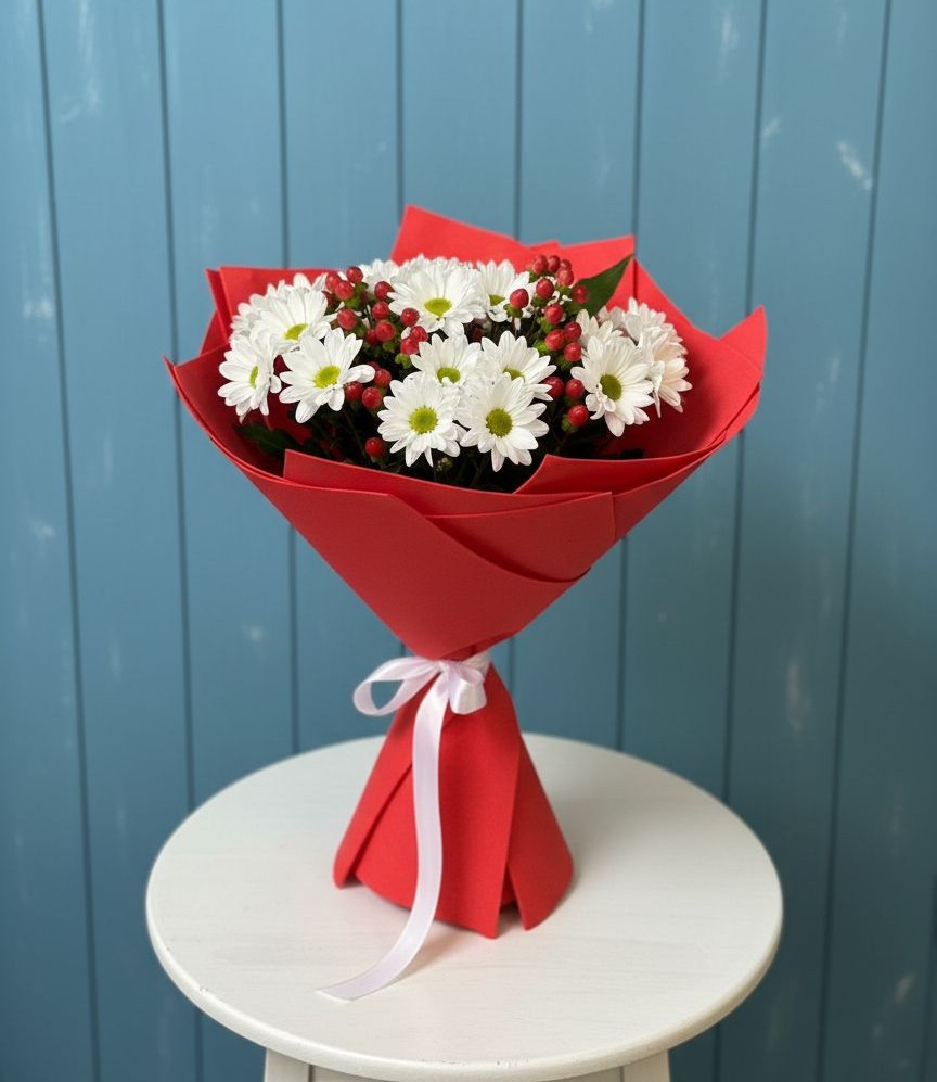 Букет цветов из: Хризантемы в Загорново