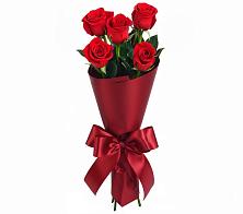 Букет 5 Красных роз Эдлесс Лав в Загорново