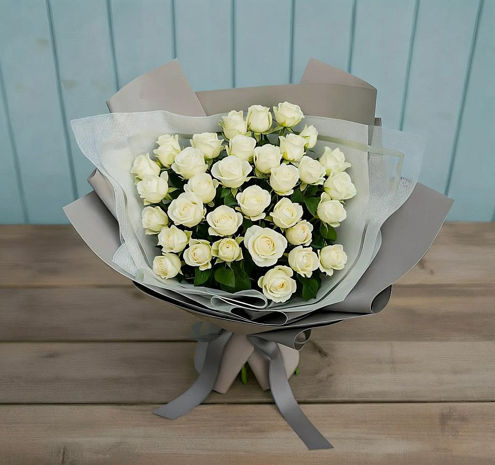 Букет Белоснежная нежность в Загорново