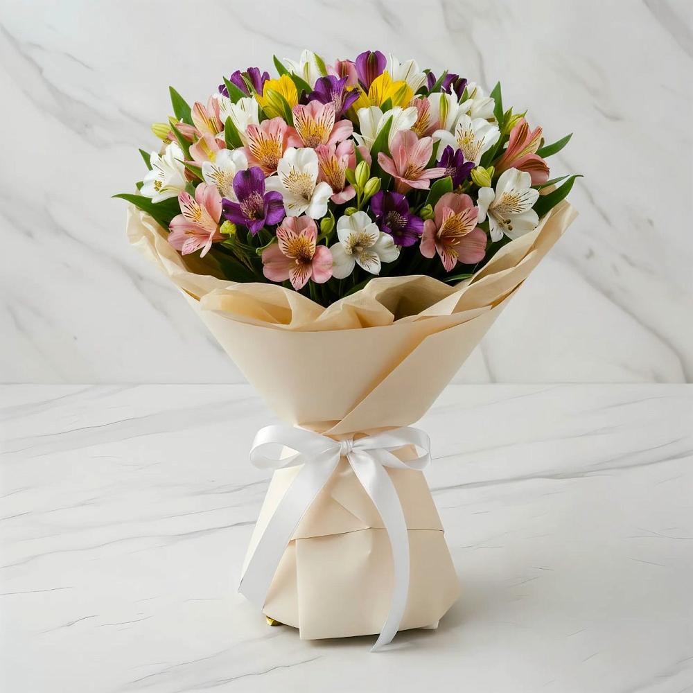 Букет цветов из: Альстромерии в Загорново