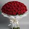 Букет 101 Красная роза Блэк Мэджик в Загорново