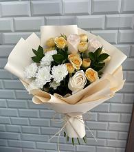 Букет цветов из:  Розы и Хризантемы в Загорново