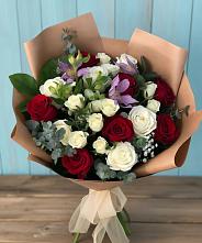 Букет цветов из:  Розы и Альстромерии в Загорново