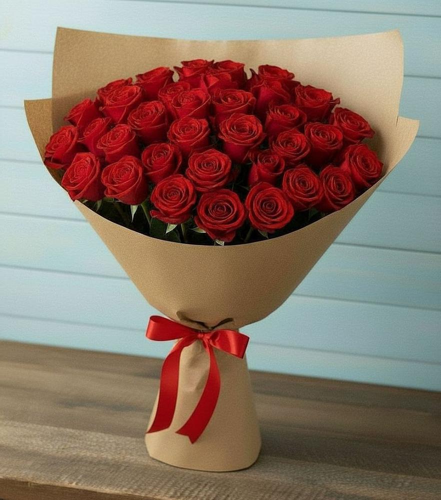 Букет Красные розы Милано в Загорново