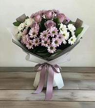 Букет цветов из:  Хризантемы и Розы в Загорново
