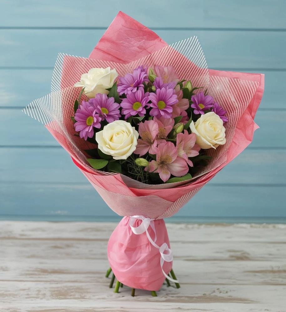 Букет цветов из: Герберы в Загорново