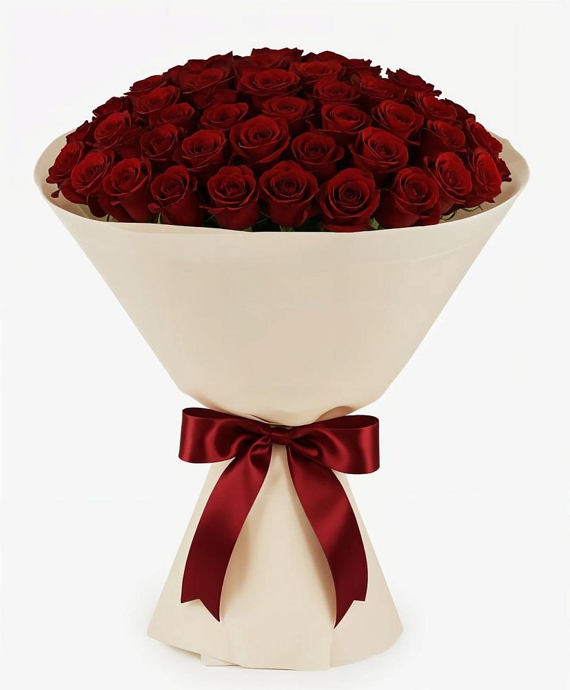 Букет 101 Бордовая роза Блэк Бакарра в Загорново