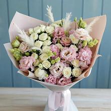 Букет цветов из:  Альстромерии и Розы в Загорново